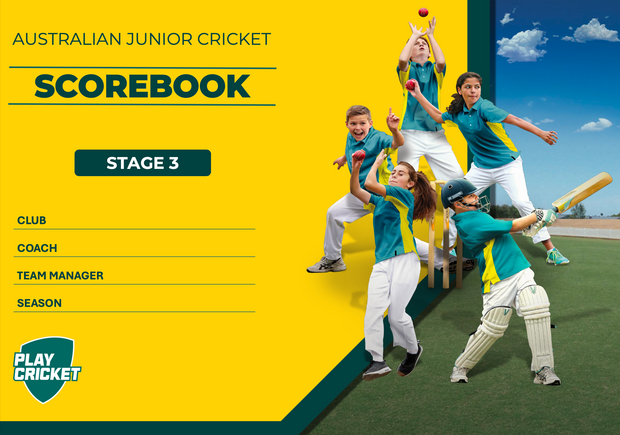 Junior Cricket 3 Scorebook - PRE ORDER